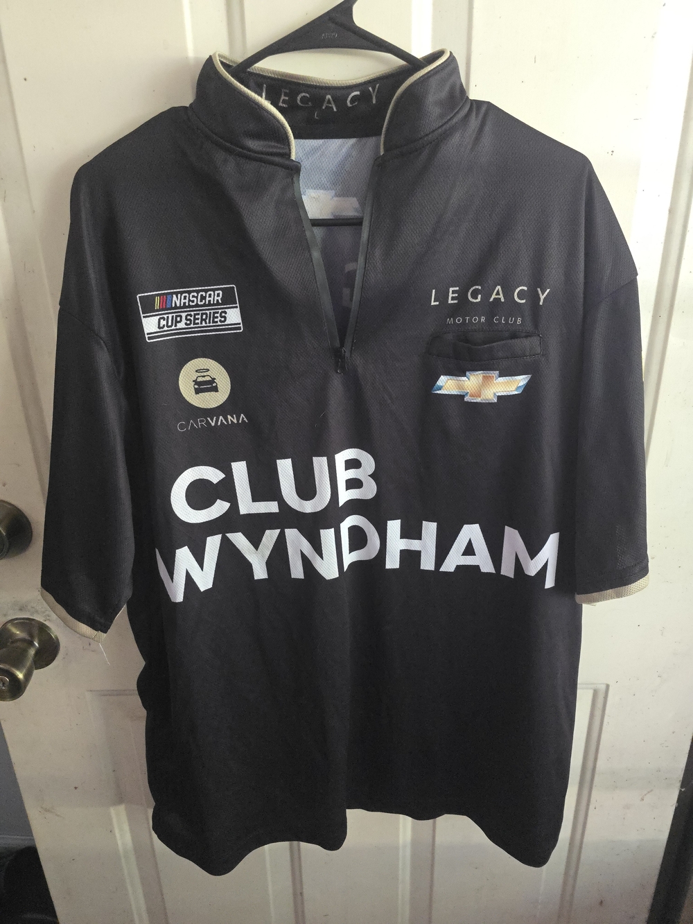 Legacy Black Club Wyndham Racing Polo Jersey